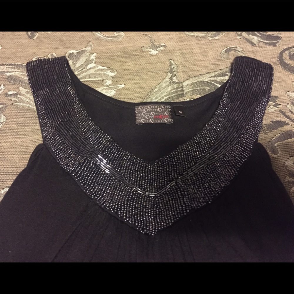 Black sequin tank size M